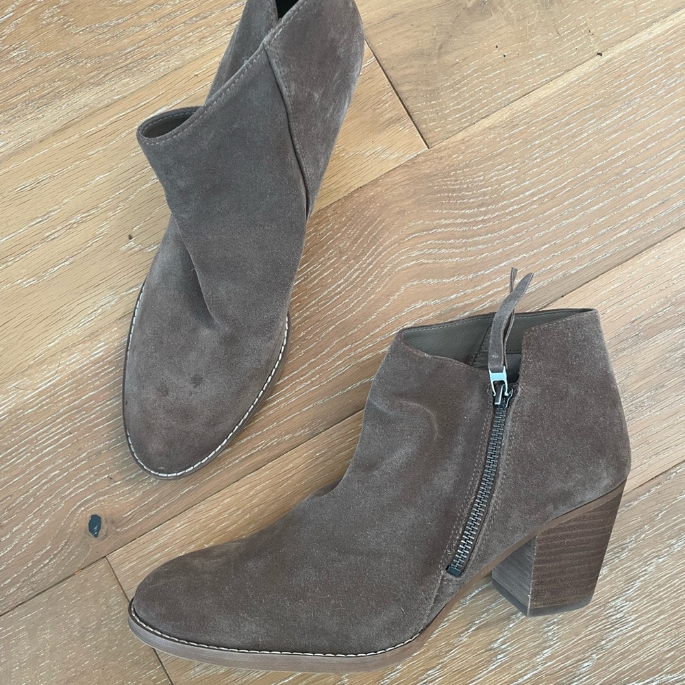 Sam Edelman Light Brown Suede Ankle Boots